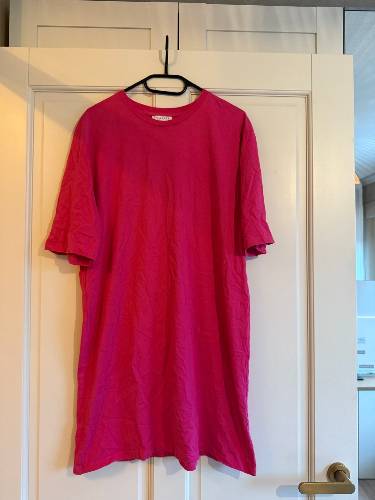 Loavies roze T-shirt jurk maat L, Maat 42/44 (L), Ophalen of Verzenden, Zo goed als nieuw, Roze