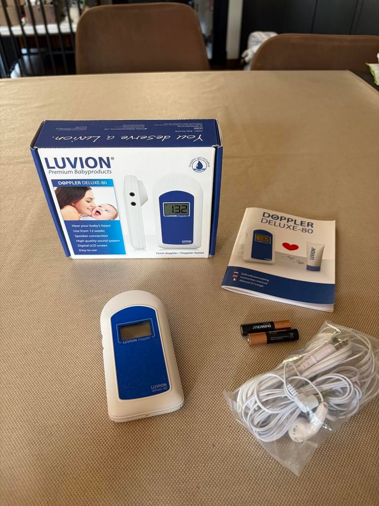 Luvion Doppler Deluxe 80 - Hoor het hartje van je baby, Ophalen of Verzenden, Zo goed als nieuw, Minder dan 100 meter