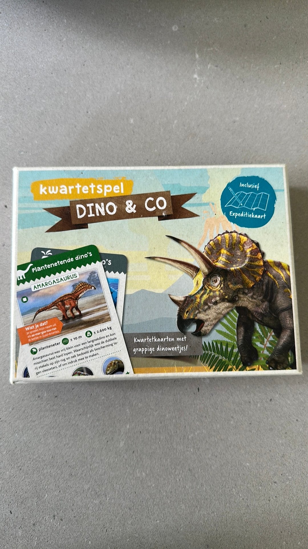Kwartetspel Dino & Co, Ophalen of Verzenden, Zo goed als nieuw