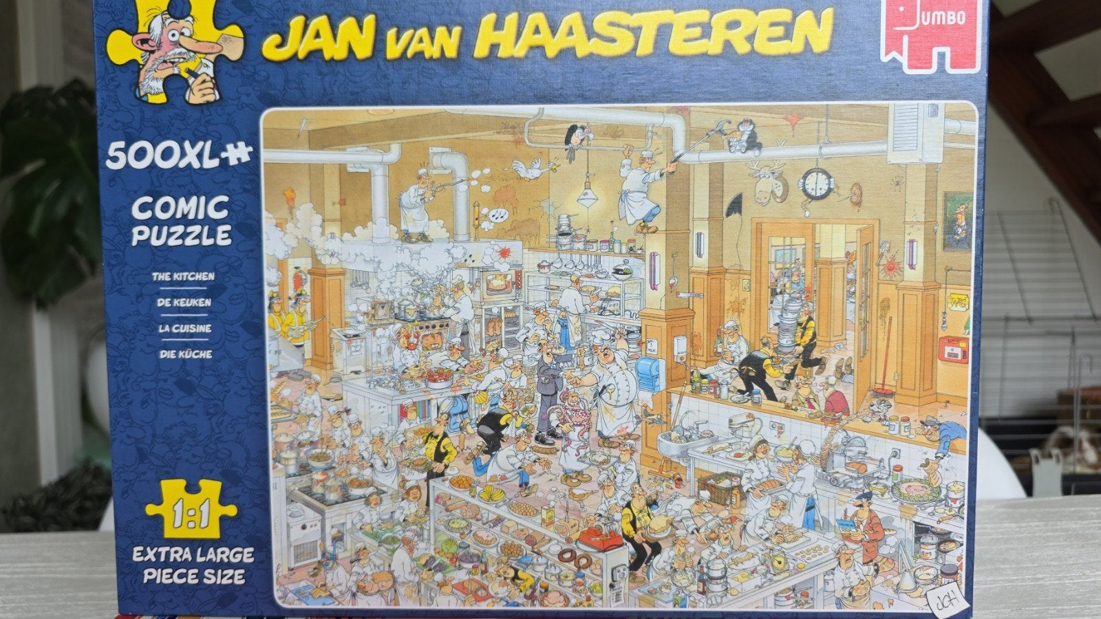 Complete Jan van Haasteren 500XL de Keuken, Ophalen of Verzenden, 500 t/m 1500 stukjes, Zo goed als nieuw, Legpuzzel