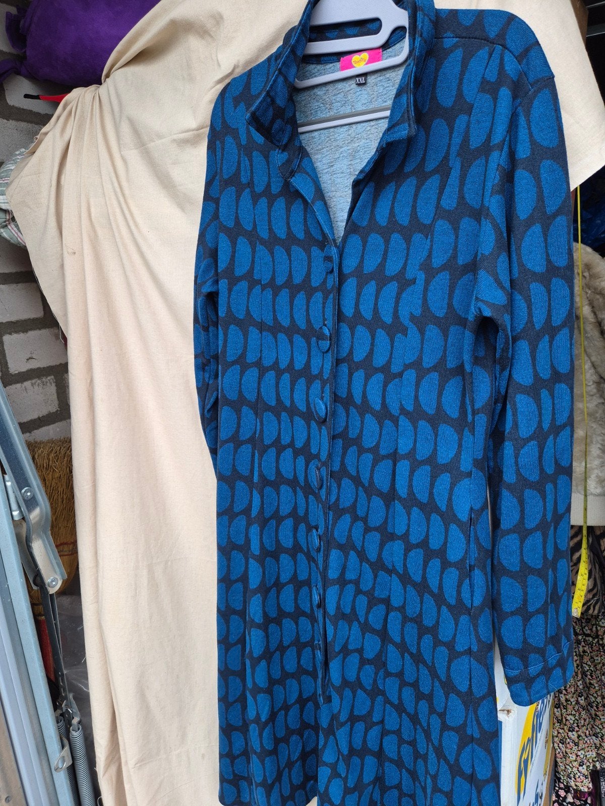 Tansility Jurk/ XXL - Blauw/Zwart Patroon, Ophalen of Verzenden