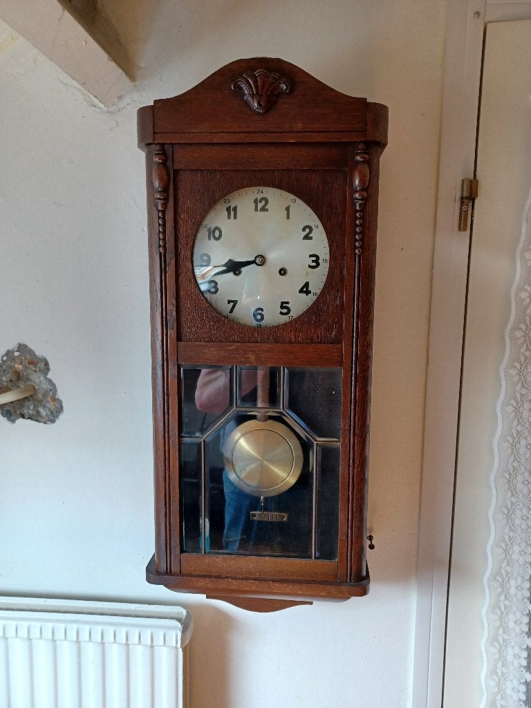 wandklok, Ophalen, Analoog, Overige kleuren, Wandklok
