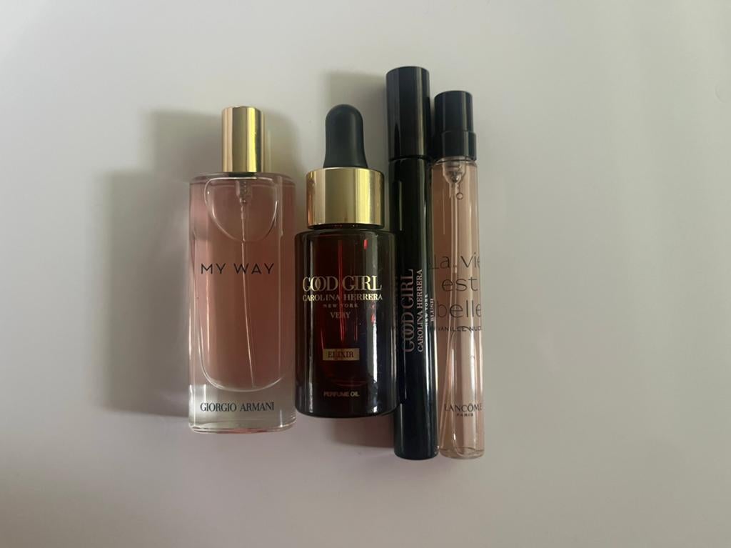 Verschillende travelsizes parfum van o.a. Lancôme & Armani, Verzenden, Nieuw