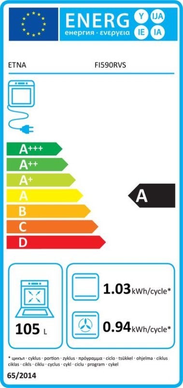ETNA Inductiefornuis FI590RVS - 90 cm, Witgoed en Apparatuur, Fornuizen, Vissersweg 39 3921 DA Elst UT, 60 cm of meer, Nieuw, Ophalen of Verzenden