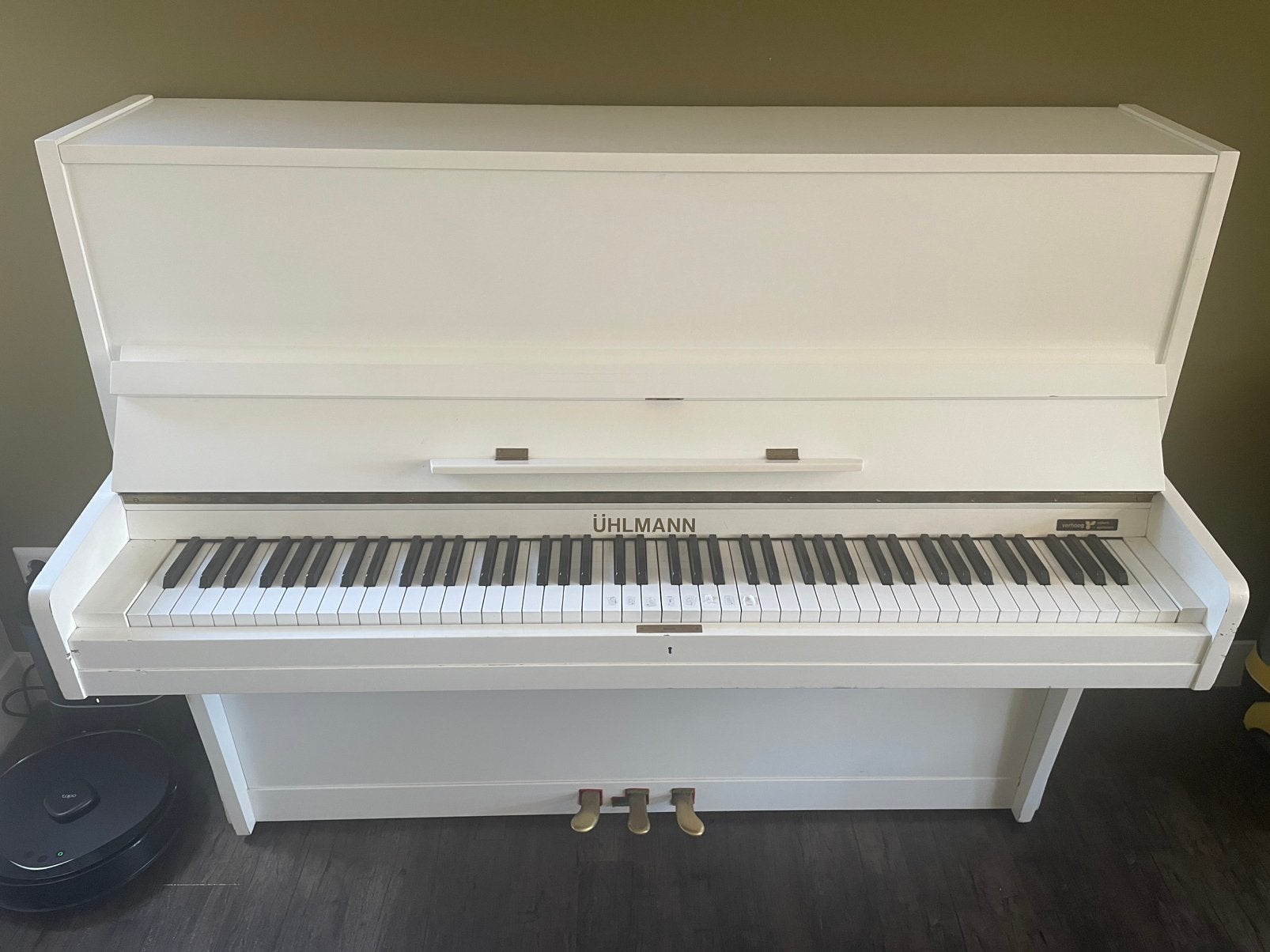 Ühlmann piano, Ophalen, Gebruikt, Wit, Piano