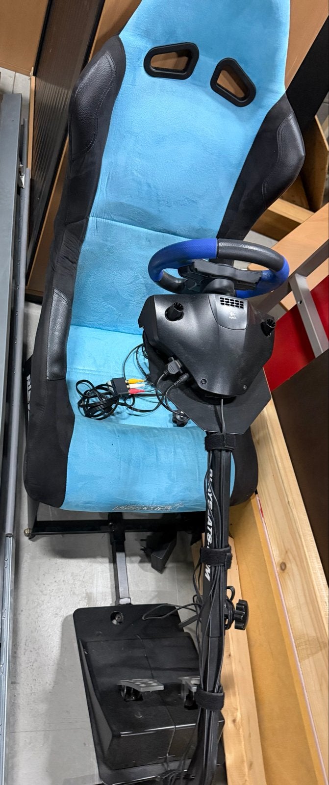 Playseat met Logitech G29 racestuur en pedalen, Ophalen, Gebruikt