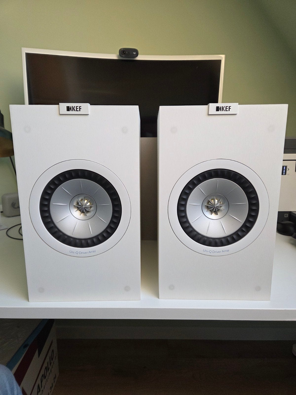 KEF Q350 Boekenplank Luidsprekers - Wit, Audio, Tv en Foto, Luidsprekers, Ophalen of Verzenden, Zo goed als nieuw, 60 tot 120 watt