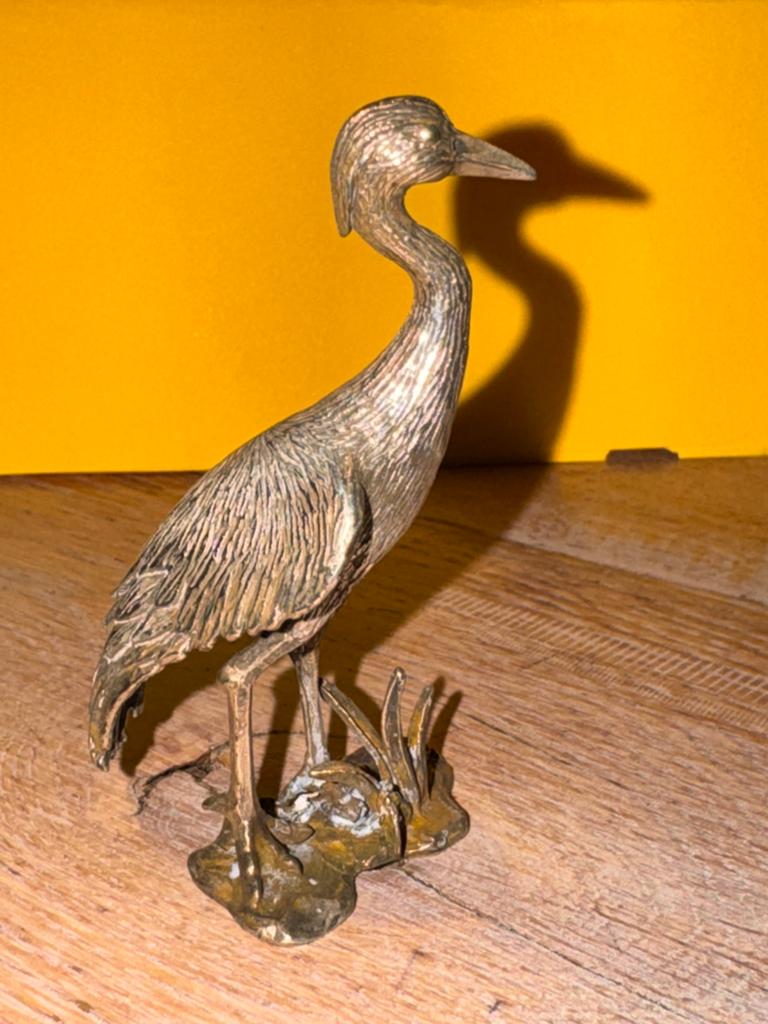 Miniatuur zilver reiger, Ophalen of Verzenden