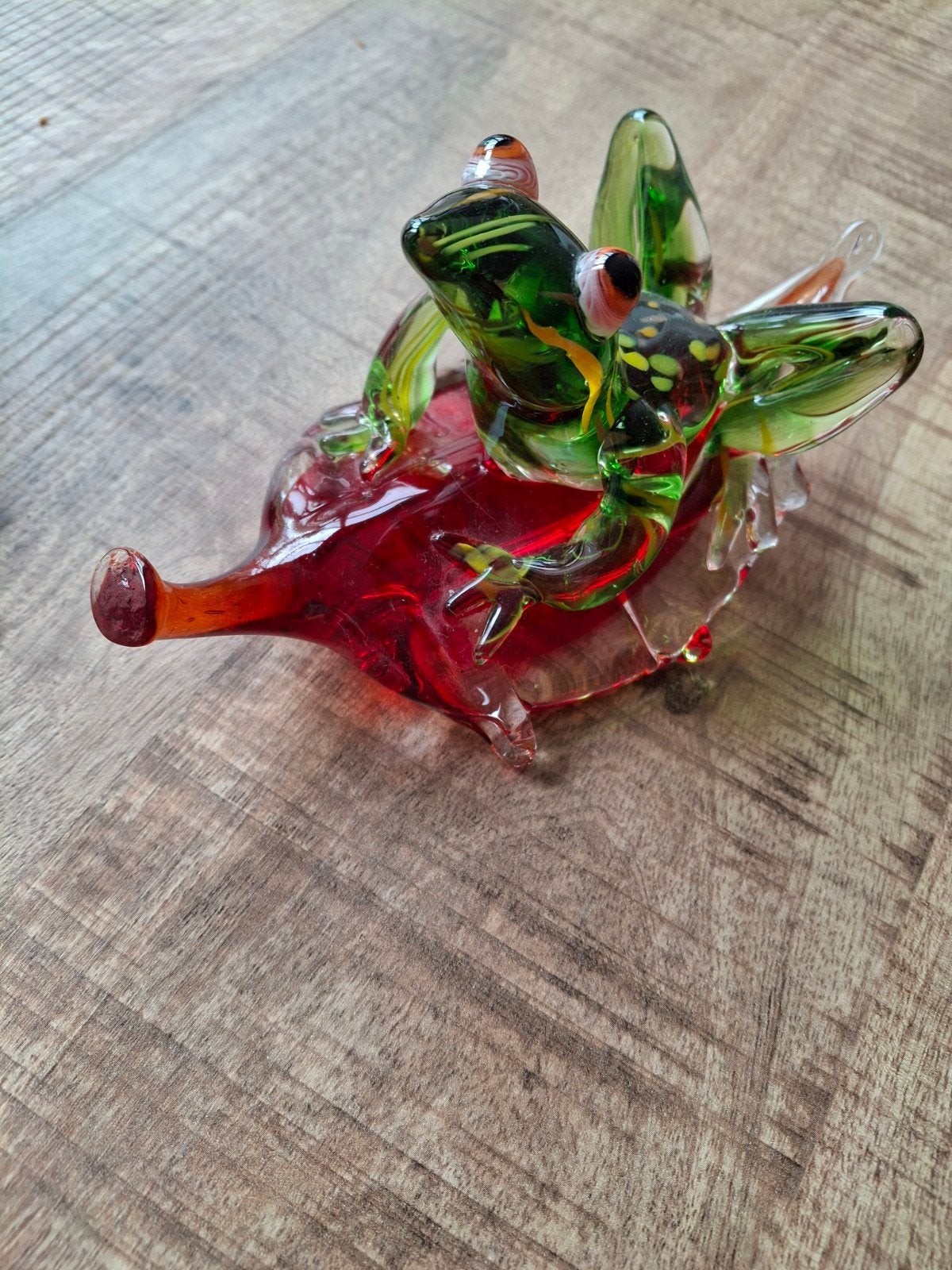 Mooie glazen kikkers en schildpad, Antiek en Kunst, Antiek | Glas en Kristal, Ophalen of Verzenden