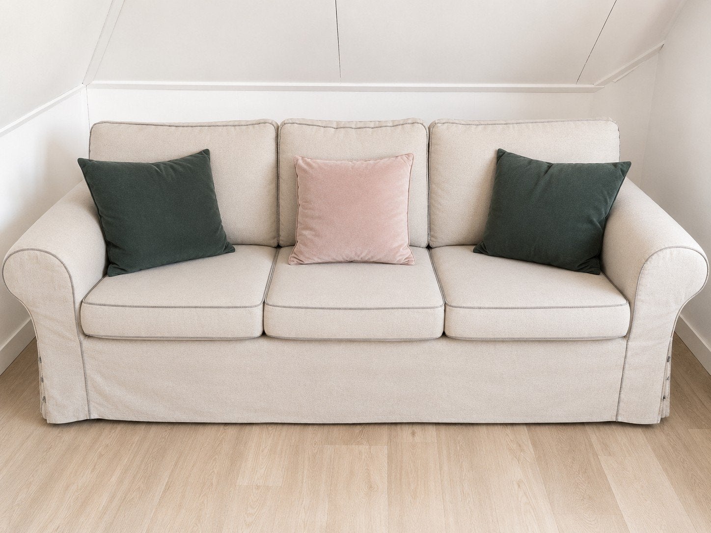 IKEA Ektorp 3-zits bankstel met wasbare hoes (gratis), Huis en Inrichting, Banken | Bankstellen, Gebruikt, Driepersoons, Ophalen of Verzenden