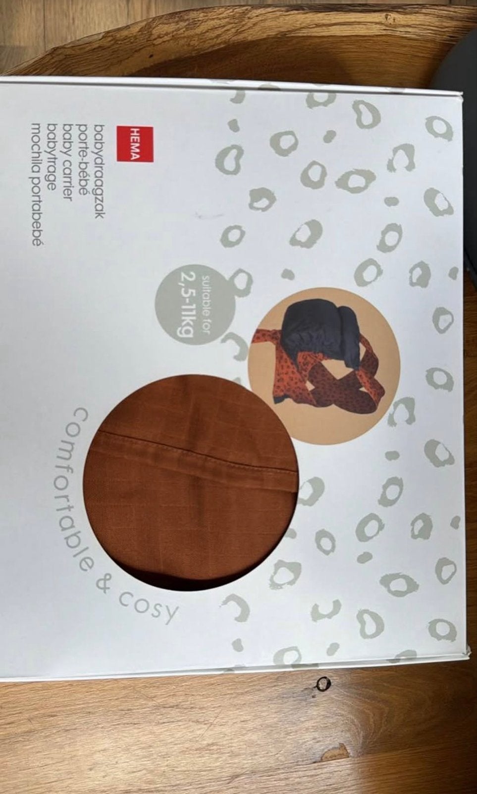 Hema baby draagzak - comfortabel en veilig, Kinderen en Baby's, Buik of Rug, Nieuw, Draagzak, Ophalen