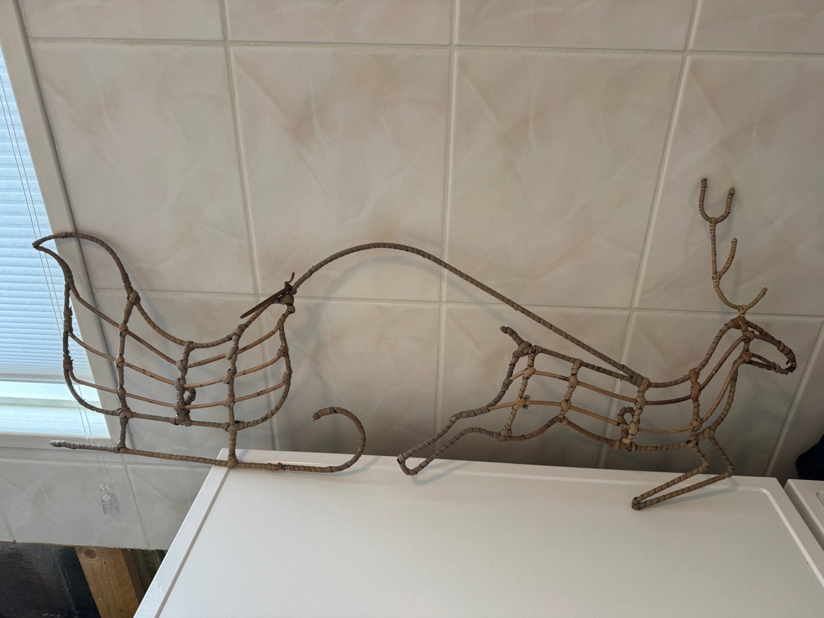 Riviera maison rattan kerst hert, Ophalen of Verzenden, Nieuw