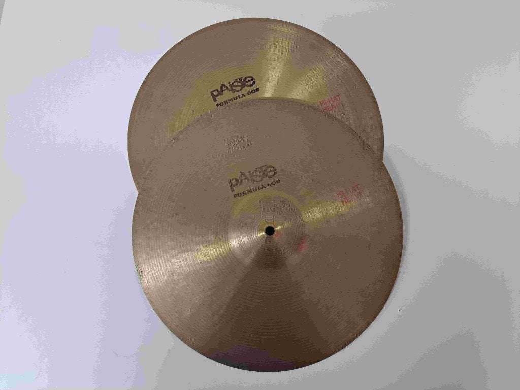 Paiste Formula 602 Heavy Hi-hats, Muziek en Instrumenten, Ophalen of Verzenden, Gebruikt, Drums of Percussie