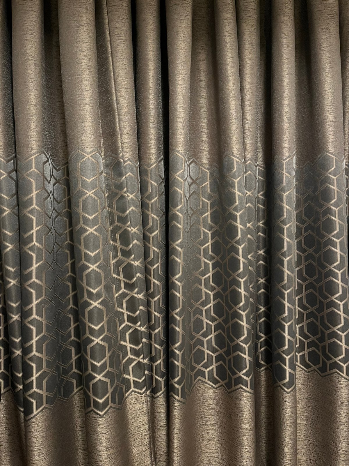 Luxe Design nieuwe beige Gordijnen - B 192 x L 240 cm, Ophalen of Verzenden, Nieuw, Beige