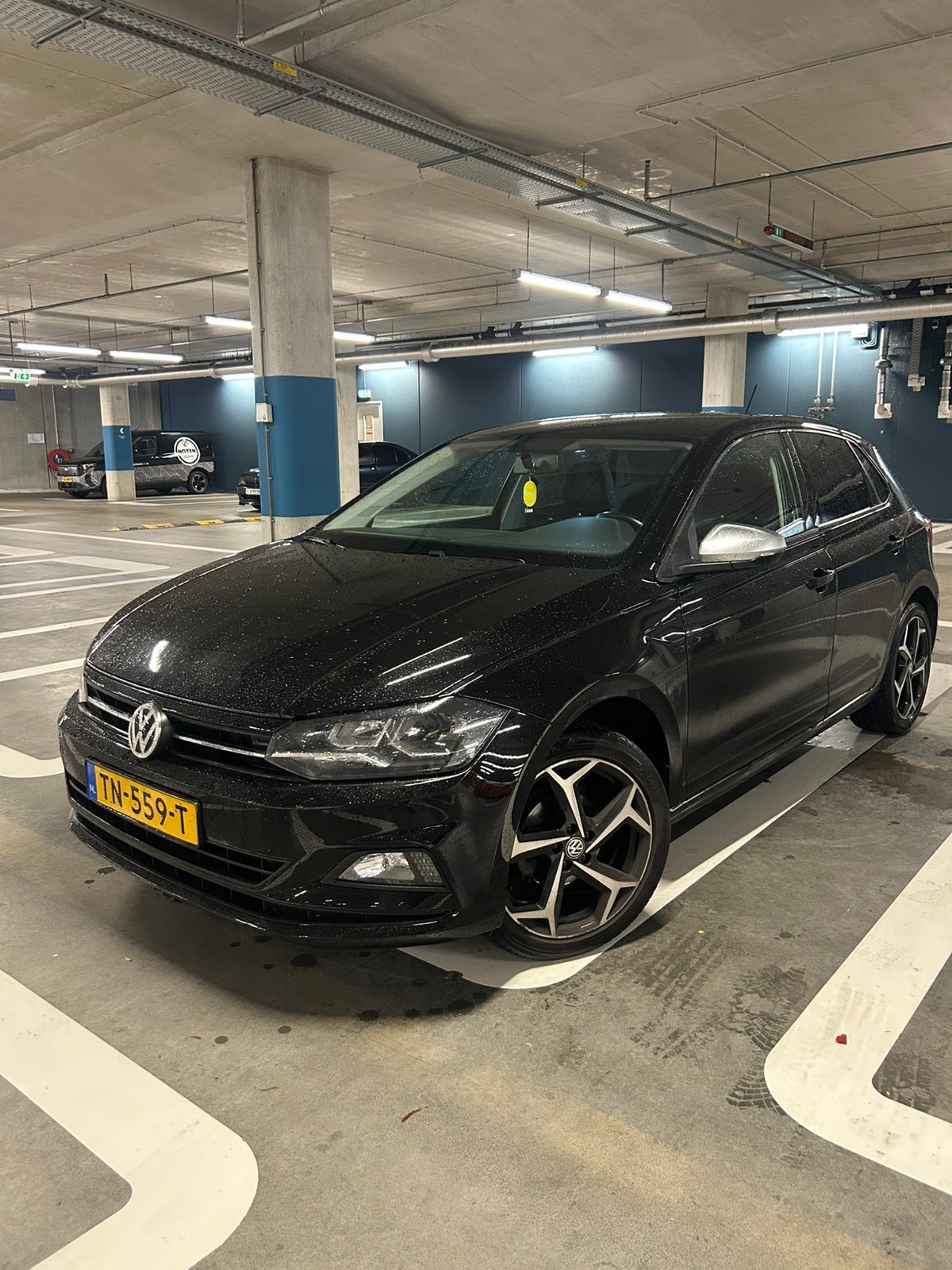 Volkswagen Polo 1.0 TSI 95pk 2018 Zwart, 40 €/maand, Zwart, Zwart, Origineel Nederlands