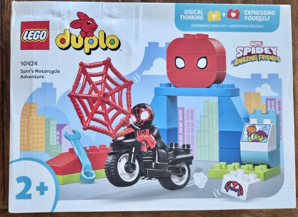 Lego Duplo 10424 Marvel Spin's Motorcycle Adventure - Nieuw, Kinderen en Baby's, Speelgoed | Duplo en Lego, Nieuw, Ophalen of Verzenden