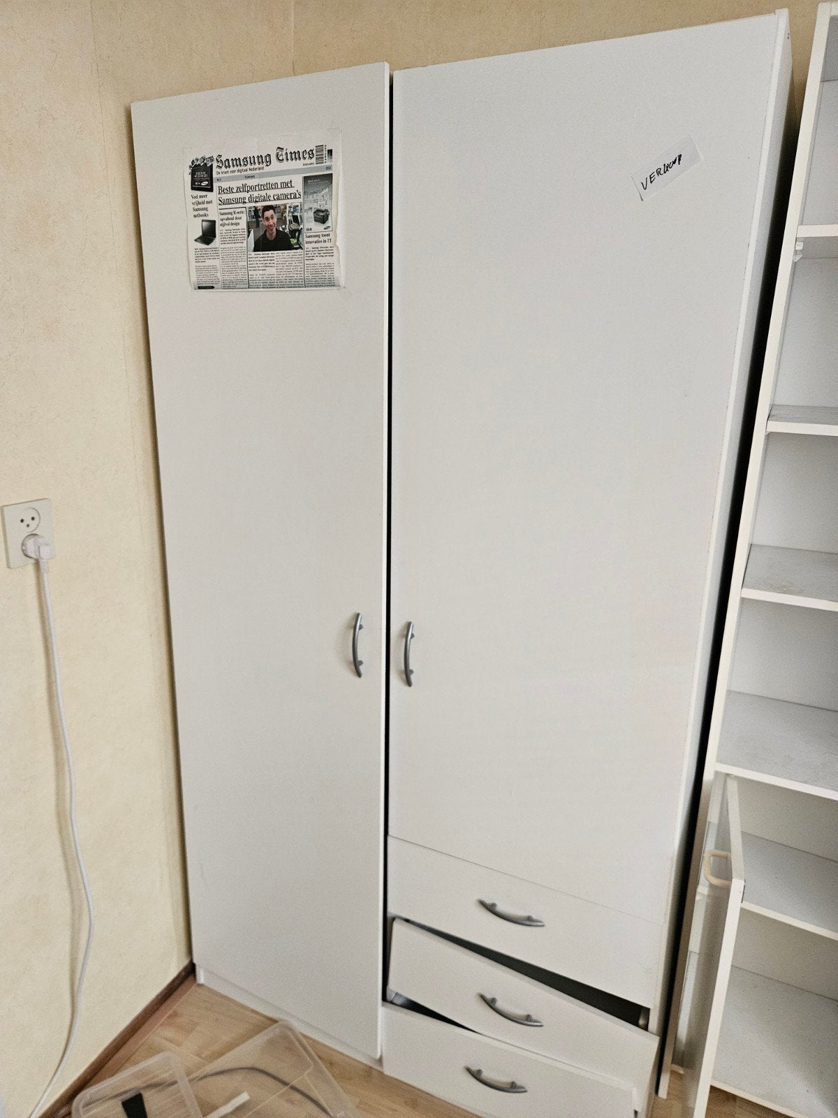 IKEA Kledingkast 95x60x175 cm met hang- en legruimte, Huis en Inrichting, Kasten | Kledingkasten, Met deur(en), Gebruikt, 150 tot 200 cm