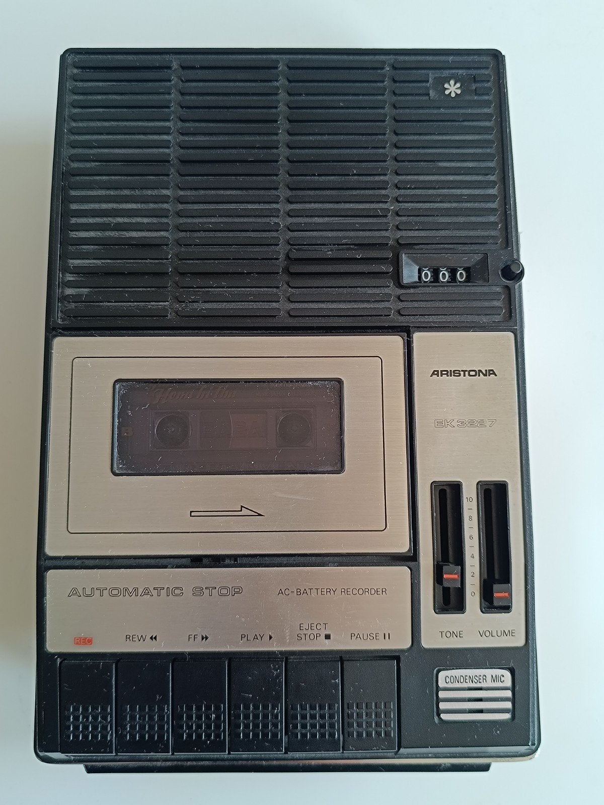 Portable cassette recorder Aristona EK 3227, tape recorder, Ophalen of Verzenden, Overige merken