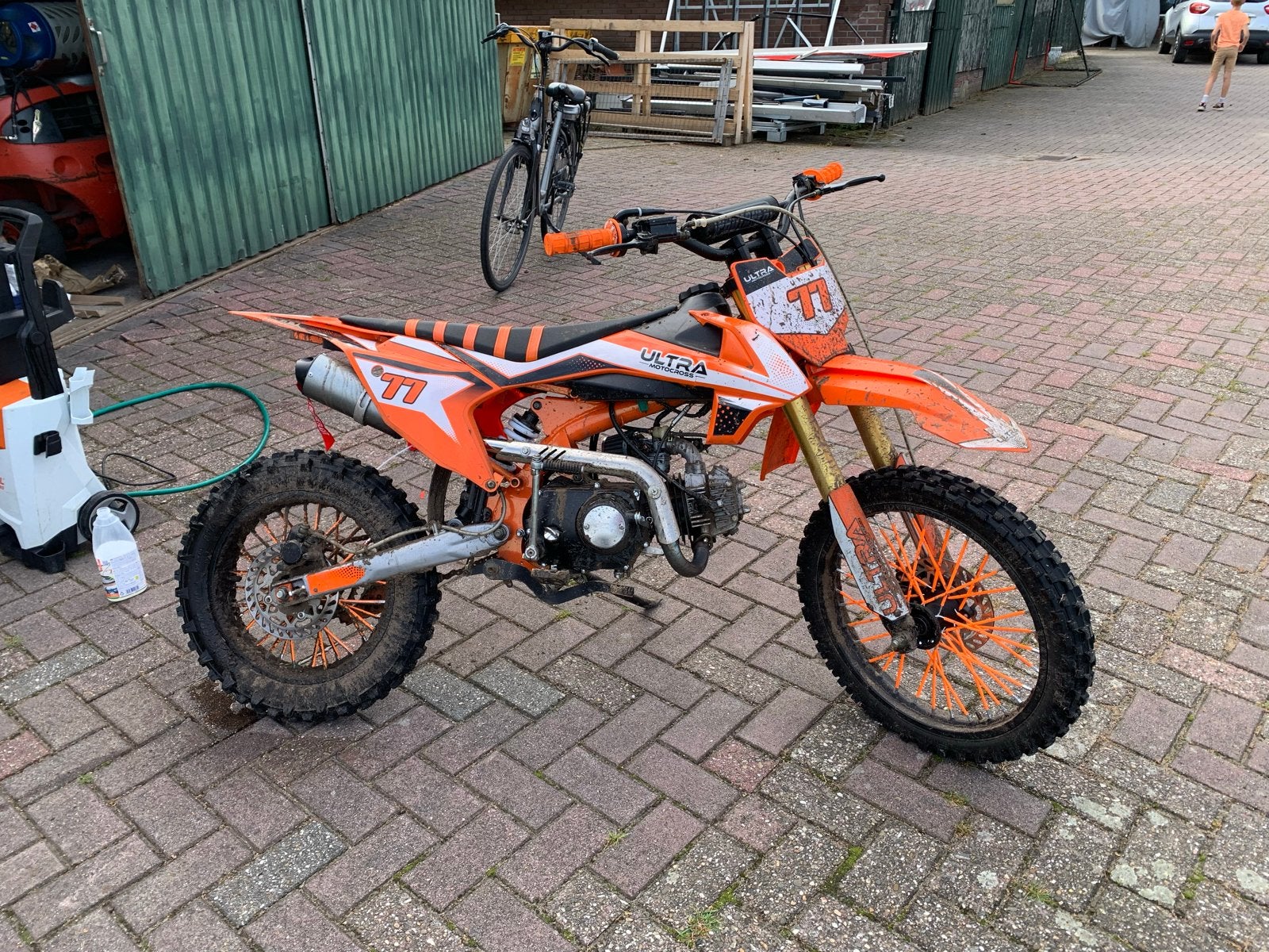 Ultra 125cc crossmotor - Zo goed als nieuw, Ophalen, Zo goed als nieuw, Overige merken