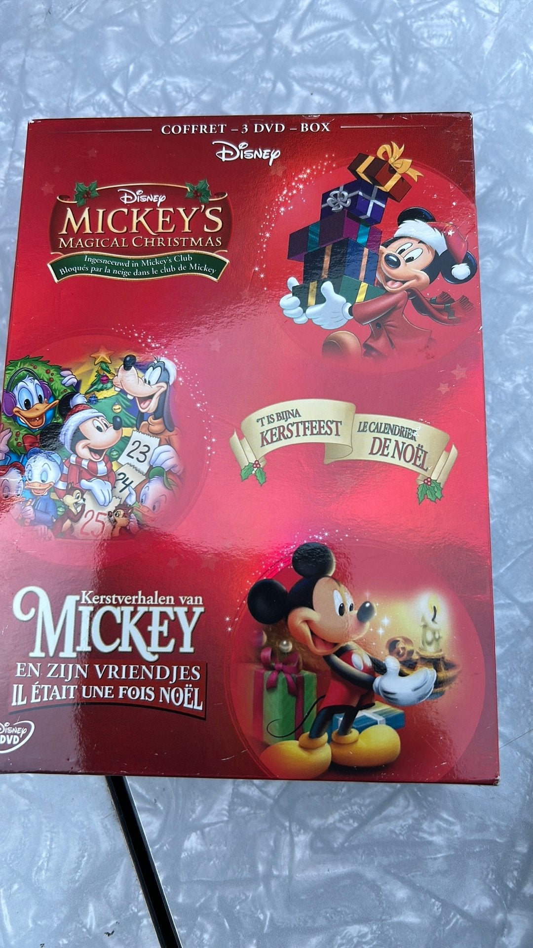 Mickey Mouse Kerst DVD Collectie - 3 Films, Gebruikt, Animatie, Verzamelbox, Alle leeftijden