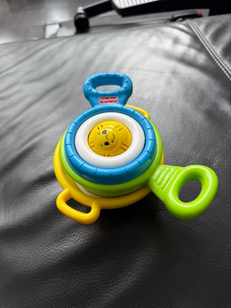 Fisher-Price Stapelbare Pannetjes met Geluid en Spiegel, Ophalen, Gebruikt, Speelset, Met geluid