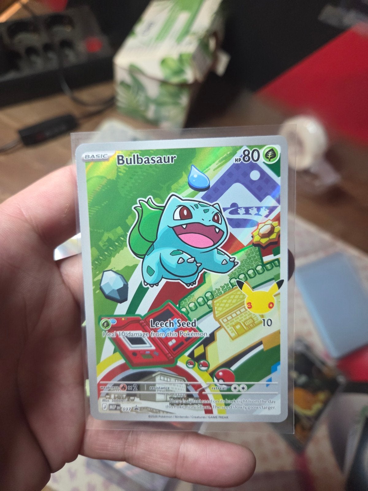 Bulbasaur 037 Mega Evolution First Partner Series 1, Ophalen of Verzenden, Nieuw, Losse kaart, Foil
