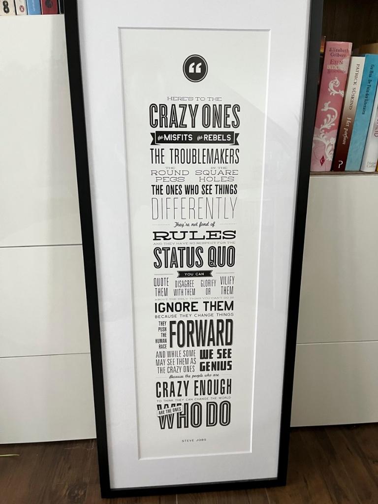 Steve Jobs print, Ophalen, Minder dan 50 cm, 50 tot 75 cm, Print
