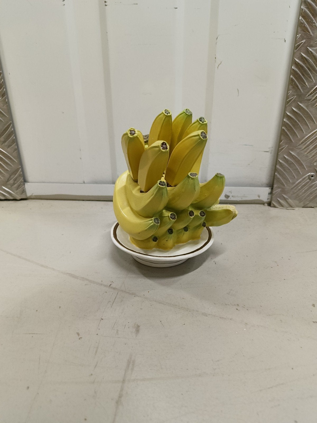 Unieke vintage keramische bananen smeermesjesset – 6-delig, Ophalen of Verzenden