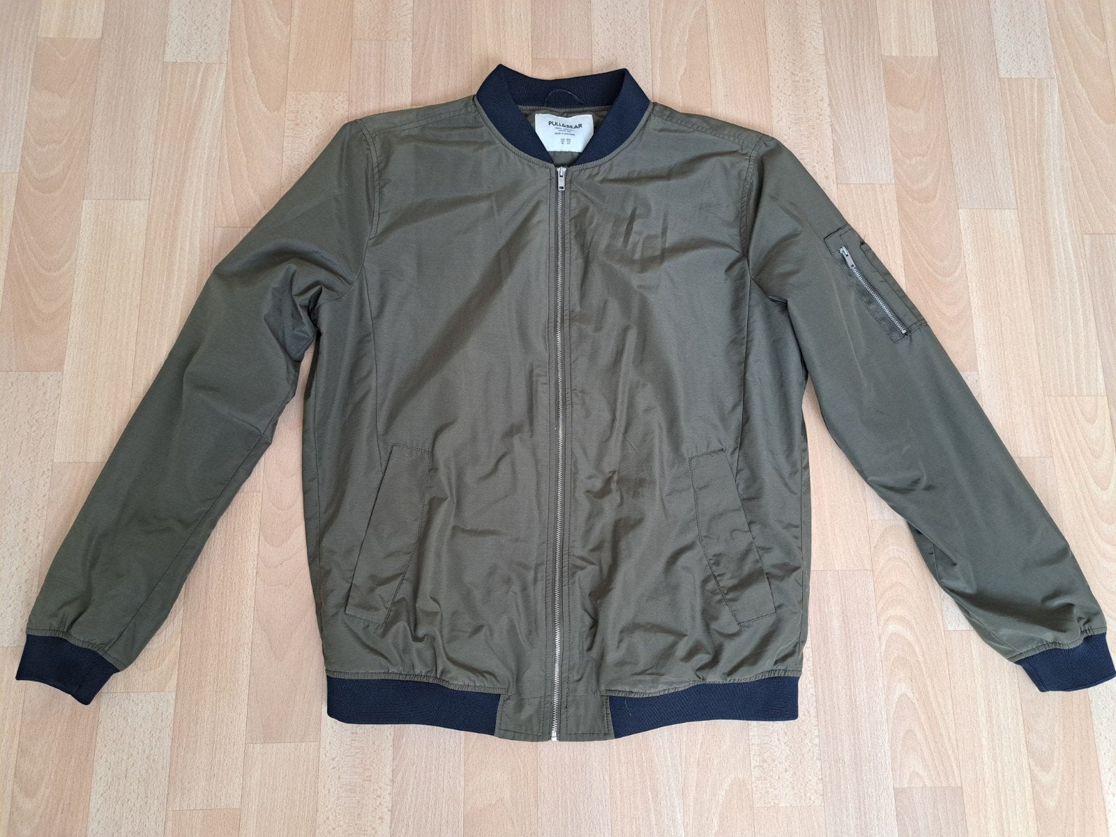 Pull&Bear Bomberjack/ herenjas/ zomerjas - Groen - Maat L, Ophalen, Maat 52/54 (L), Zo goed als nieuw, Pull&Bear
