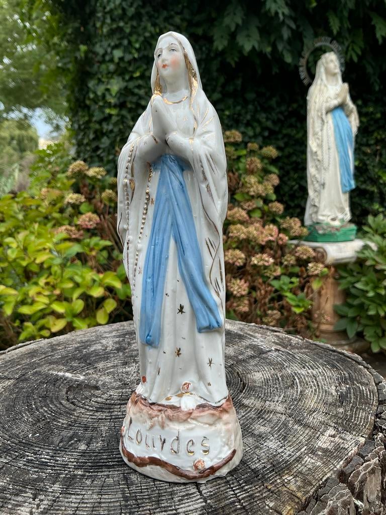 Antiek Frans Mariabeeld ❤️ Maria van Lourdes, Ophalen of Verzenden