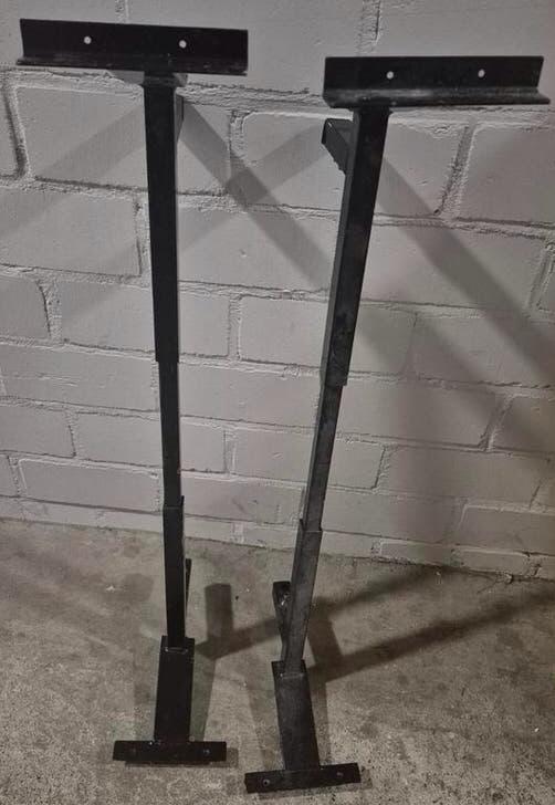 Zelfdragende lattenbodem potenset Metaal 90 verstelbaar, Ophalen, 90 cm, Eenpersoons, Metaal
