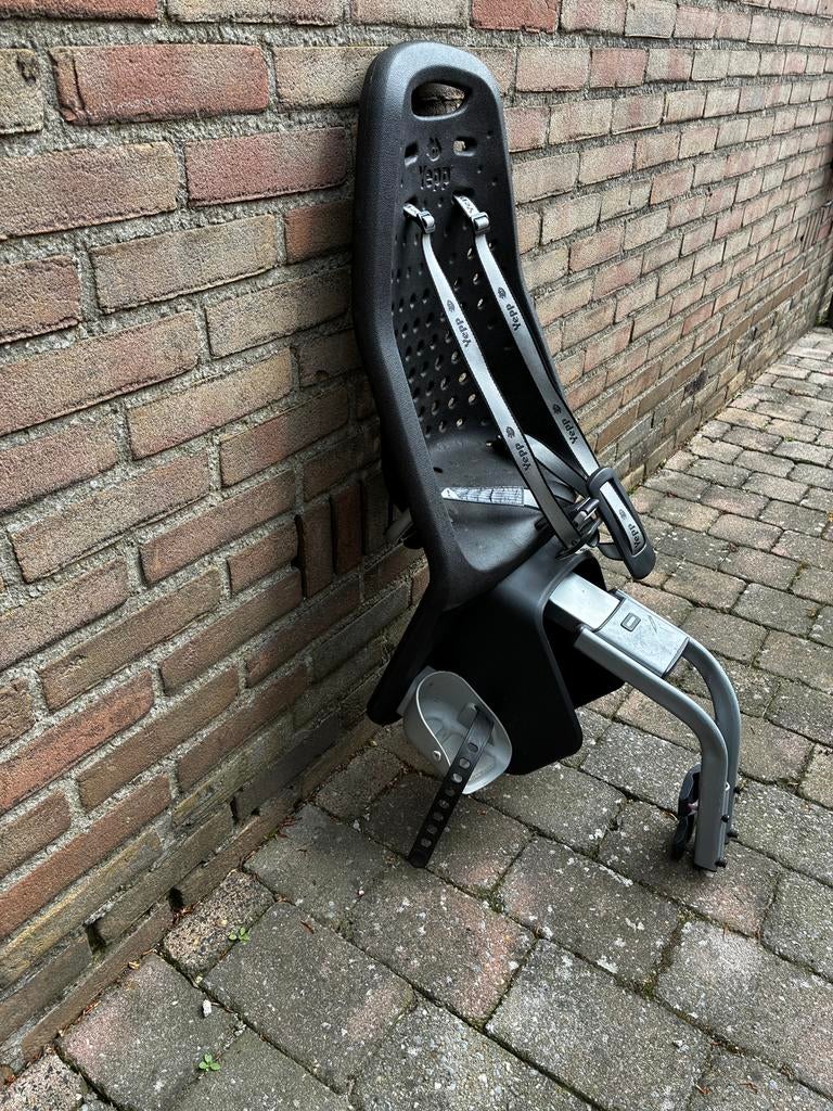 Yepp fiets stoel achterzitje, Ophalen of Verzenden, Gebruikt, Achterzitje, Voetsteuntjes