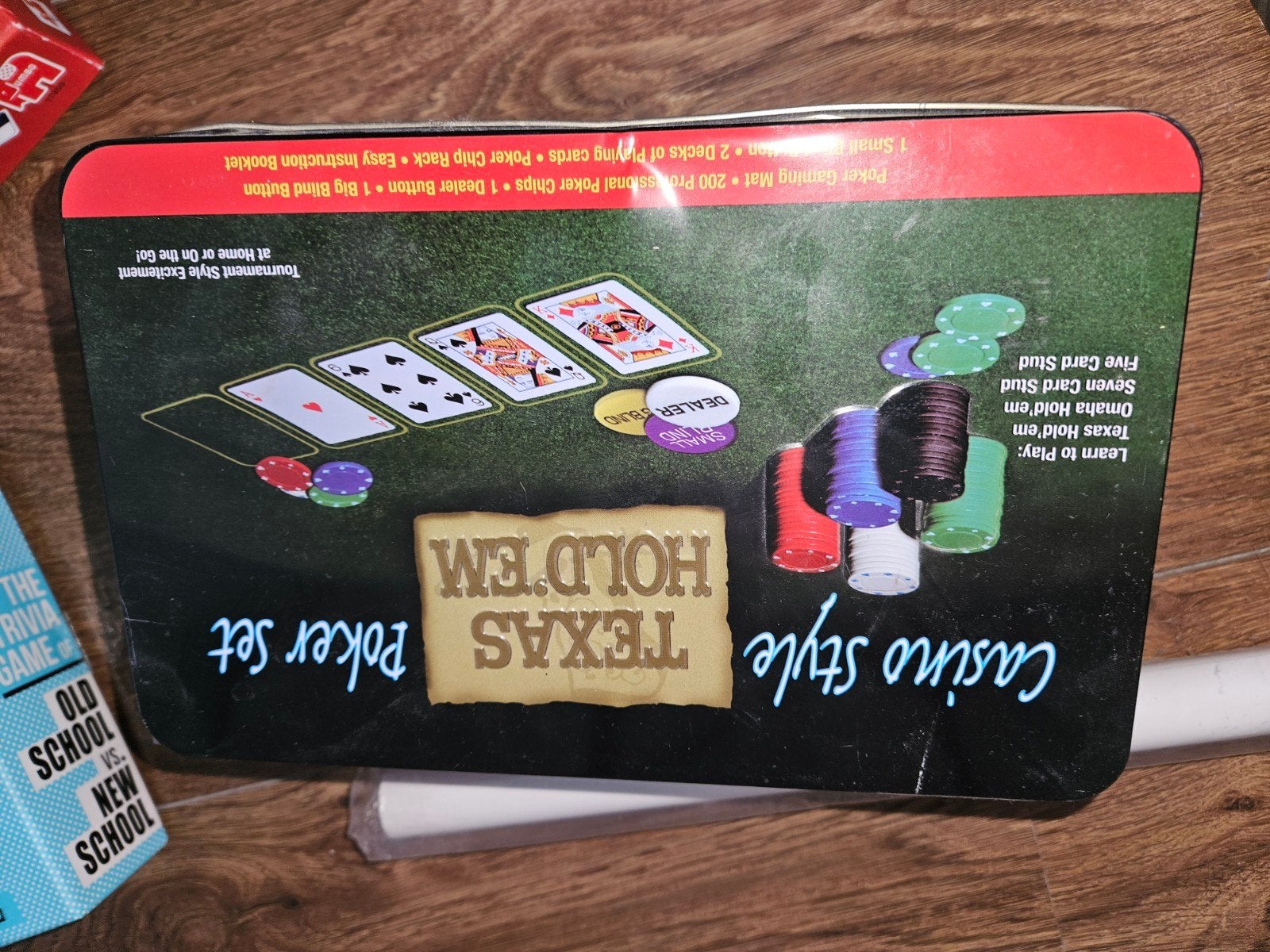 Casino Style Texas Hold'em Poker Set, Drie of vier spelers, Ophalen, Zo goed als nieuw, Onbekend