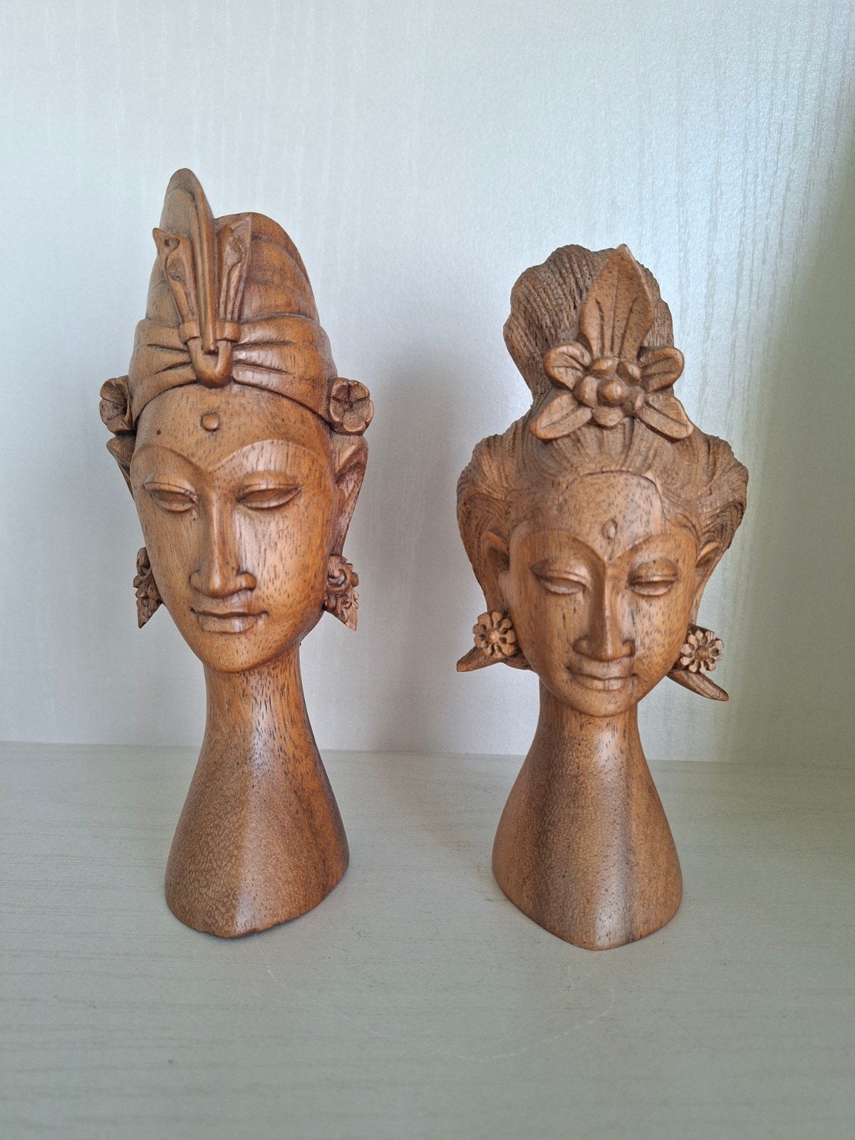 Bali/ Rama & Sita/ kleine houtsnijwerken/ jaren '60, Ophalen of Verzenden