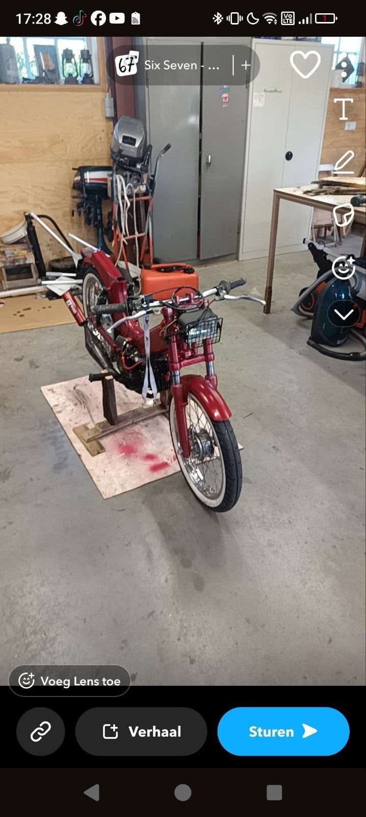 Tomos   - Klassieke stijl/ racer ,gele plaat !!!!, Fietsen en Brommers, Ophalen of Verzenden, Gebruikt, Maximaal 45 km/u, Onbekend