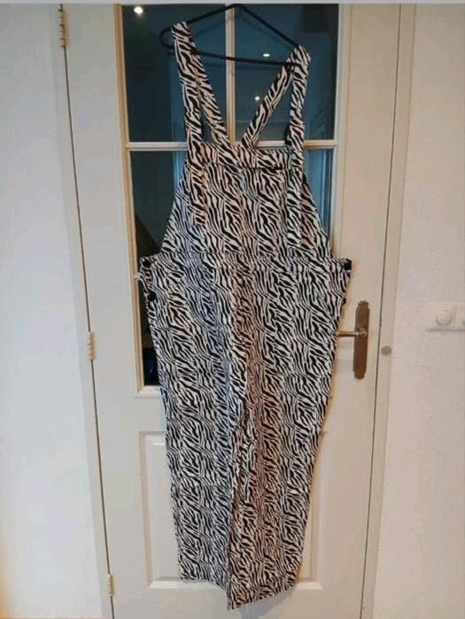 Carnaval / Verkleed tuinbroek Zebra maat 58, Carnaval, Maat 56/58 (XL), Ophalen of Verzenden, Zo goed als nieuw