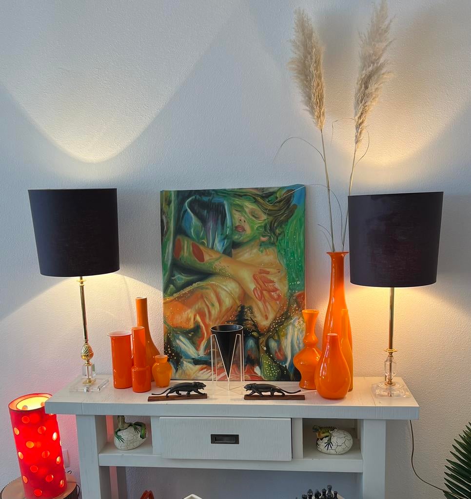 Hollywood Regency lampen, Ophalen of Verzenden, Zo goed als nieuw, Hollywood Regency, Minder dan 50 cm