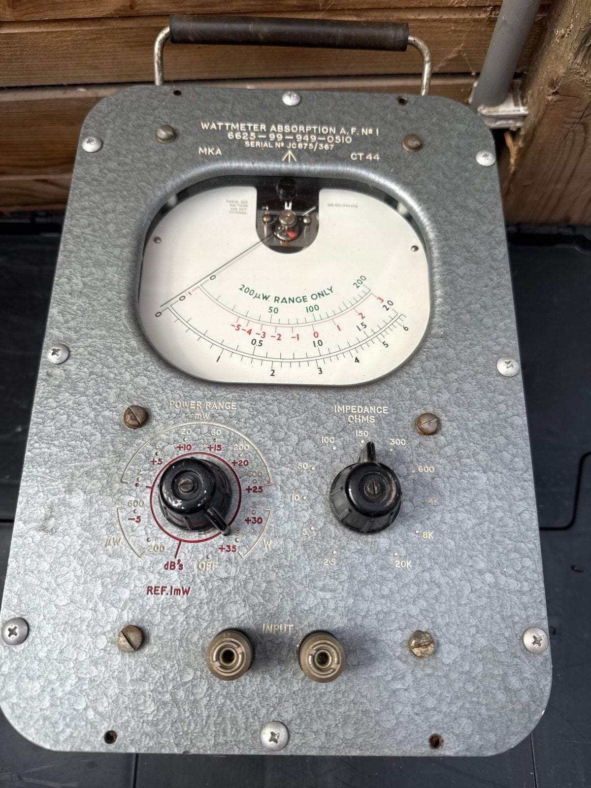 Vintage Wattmeter Absorption A.F. No.1 CT44 - Zeldzaam!, Ophalen of Verzenden