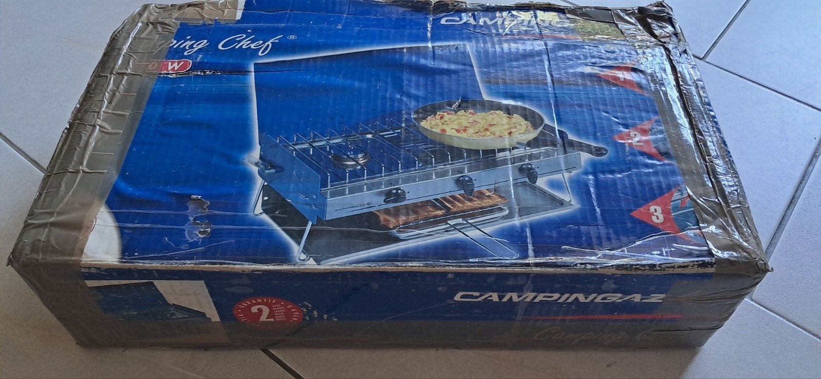 Campingaz Camping Chef kooktoestel+grill Zo goed als ni, Ophalen of Verzenden, Zo goed als nieuw