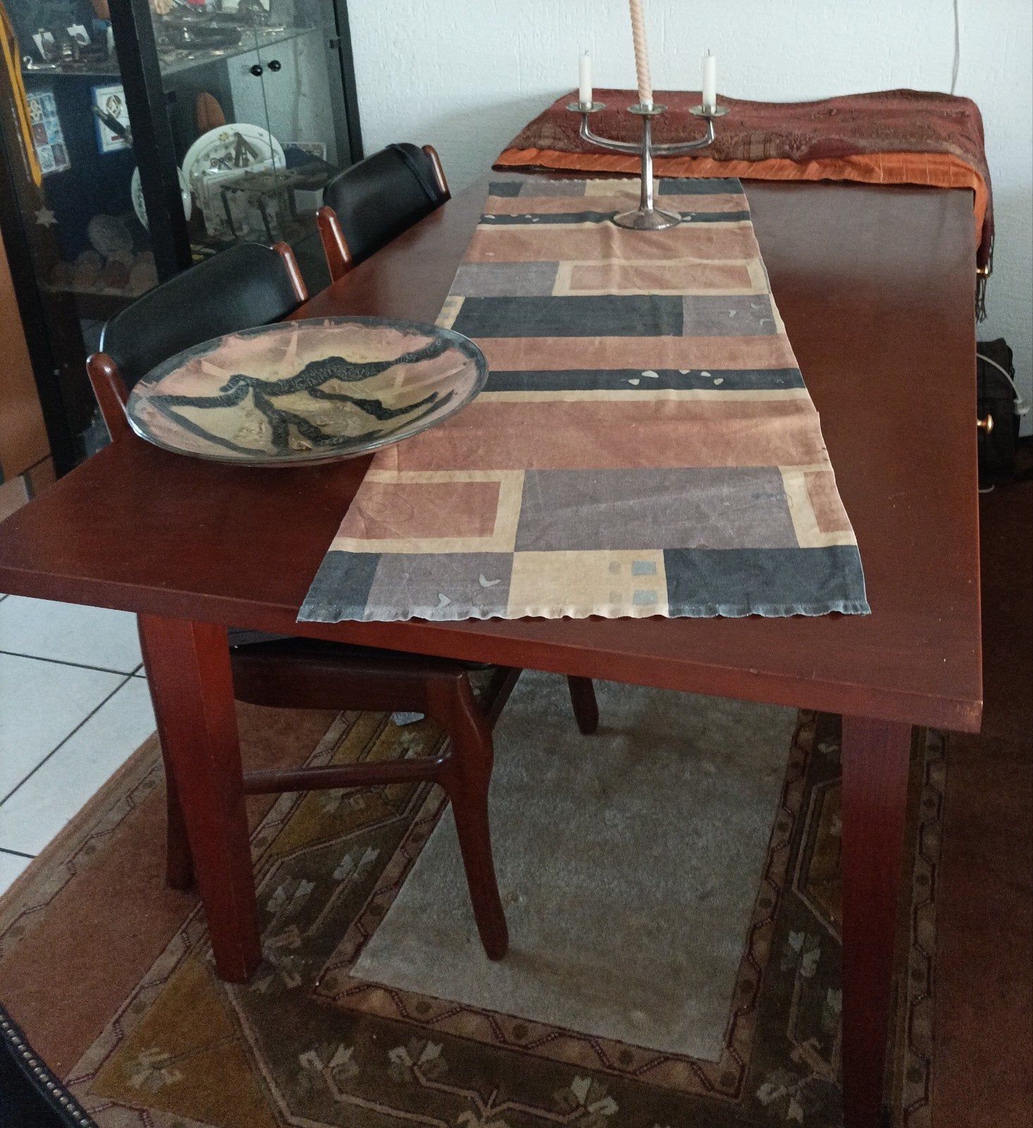 Eettafel Kersenhout, Gebruikt, 150 tot 200 cm, Kersenhout, Rechthoekig
