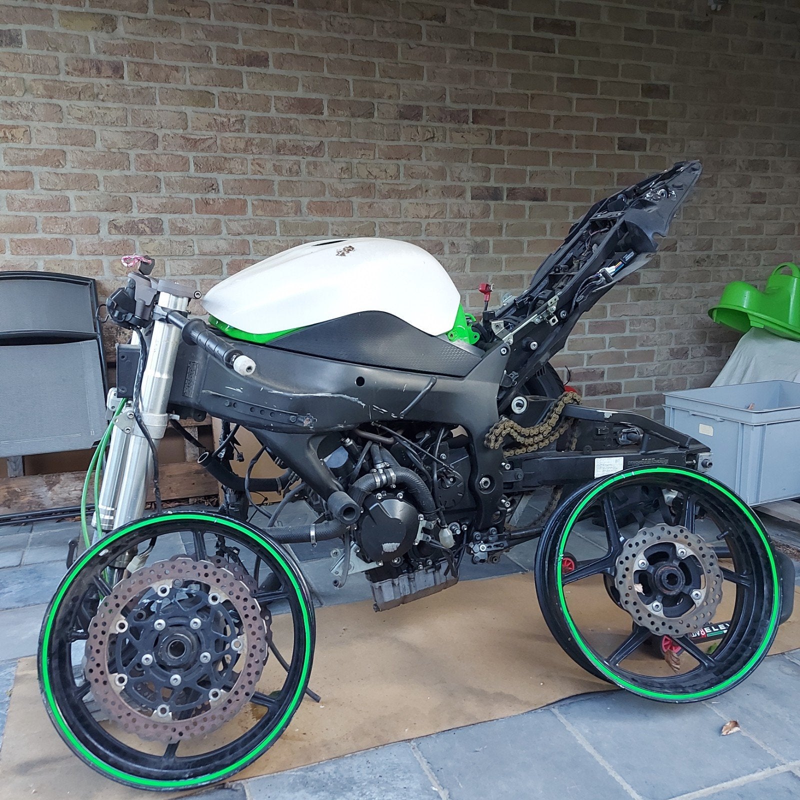 Onderdelen kawasaki zx6r 2008, Motoren, Ophalen of Verzenden