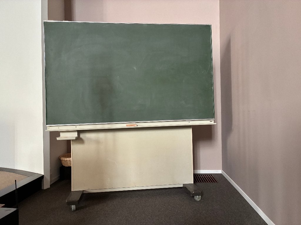 Authentiek, verrijdbaar schoolbord, Ophalen of Verzenden, Gebruikt, Krijtbord