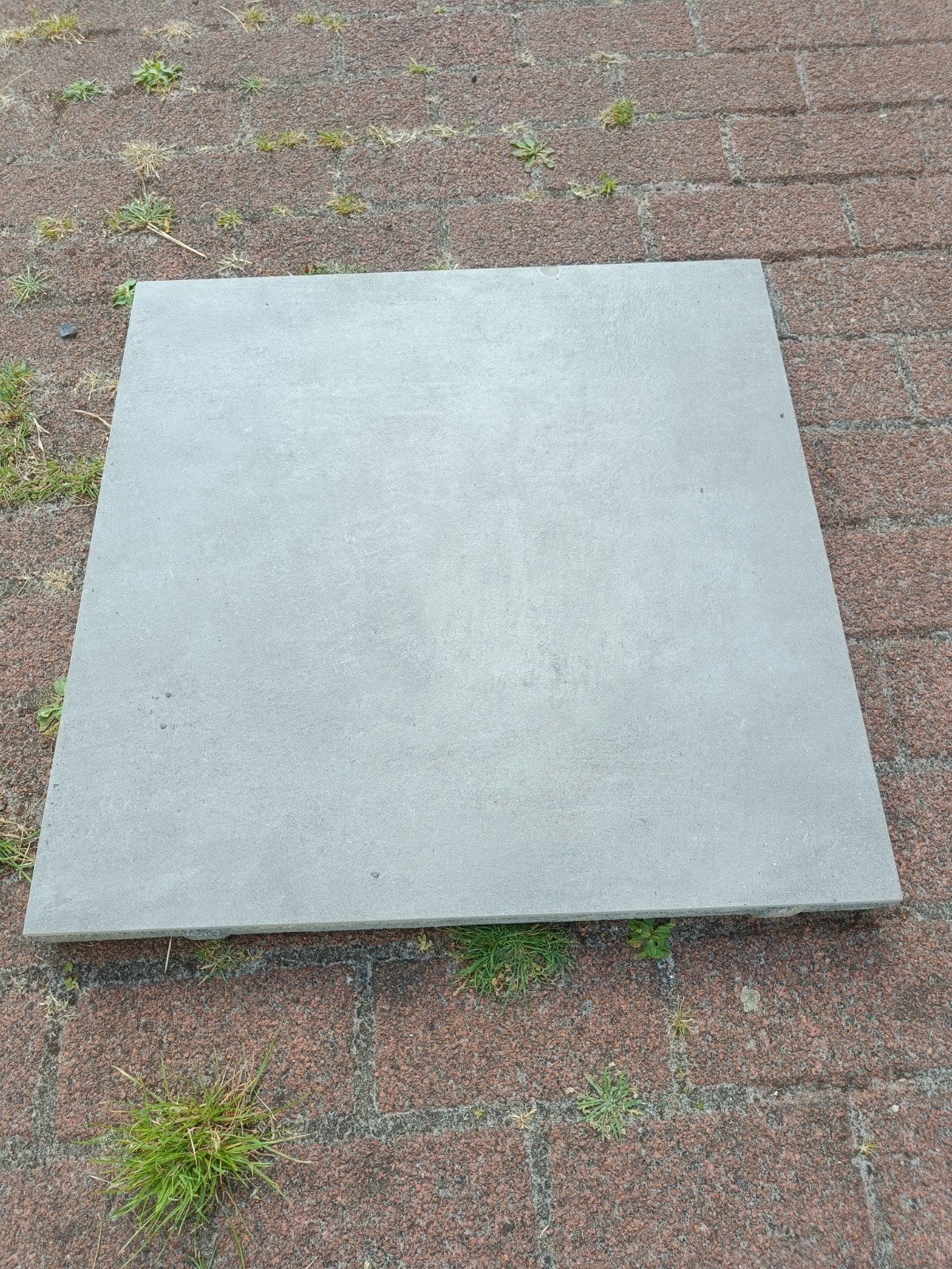 Siertegel | Geoceramica 60x60x4 cm patch-plus grey, Ophalen, 60 cm of meer, Gebruikt, Minder dan 5 m²