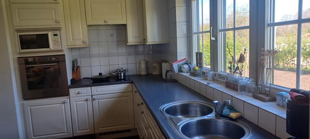Complete gebruikte keuken, Huis en Inrichting, Keuken | Complete keukens, Ophalen, Gebruikt, Wit, Hoekkeuken
