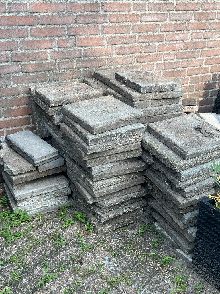 Gratis stoeptegels, Tuin en Terras, Overige Tuin en Terras, Ophalen, Gebruikt