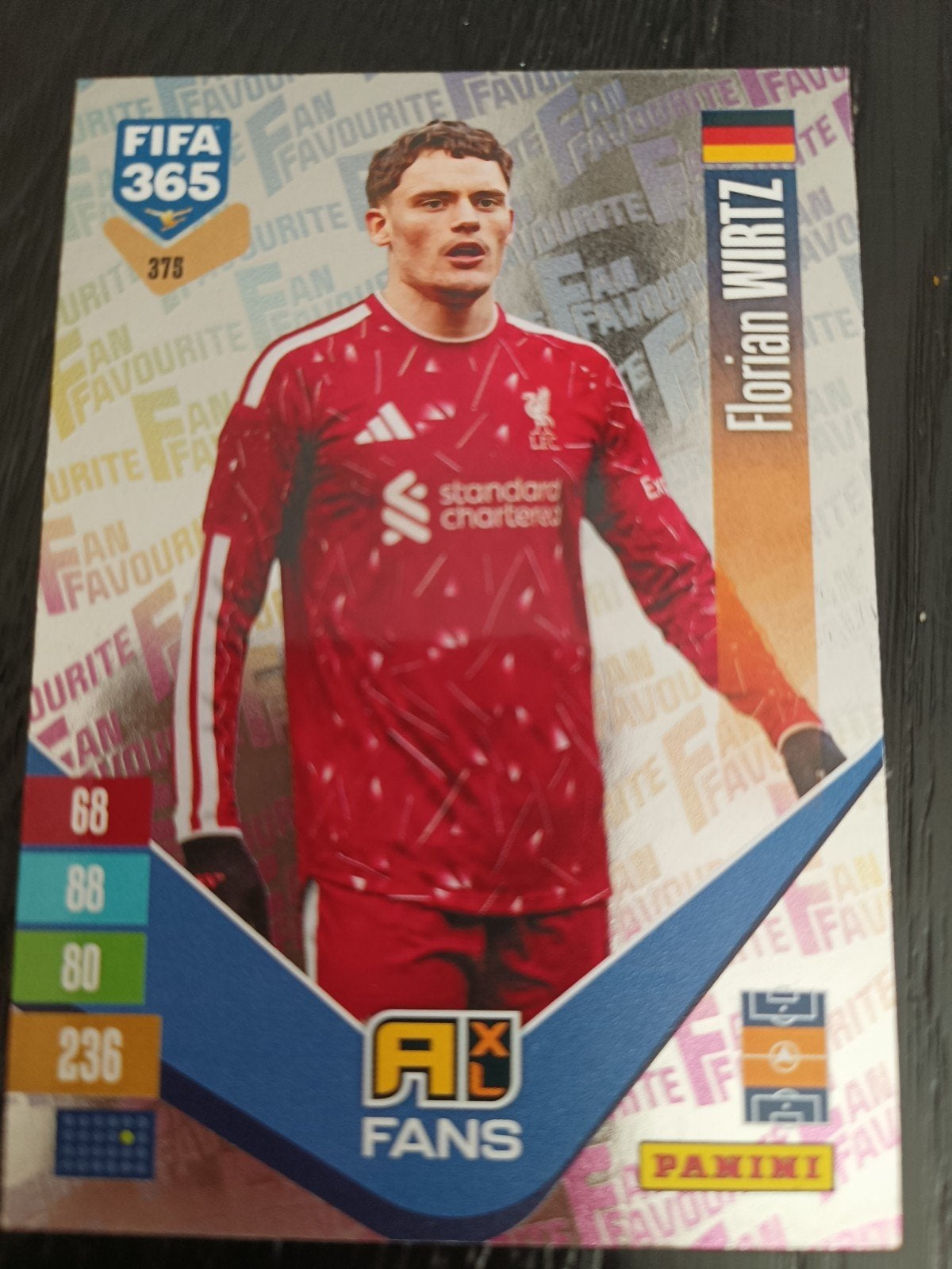 Panini fifa 365 football golden elite Florian Wirtz nr 375, Ophalen of Verzenden, Nieuw, Plaatje