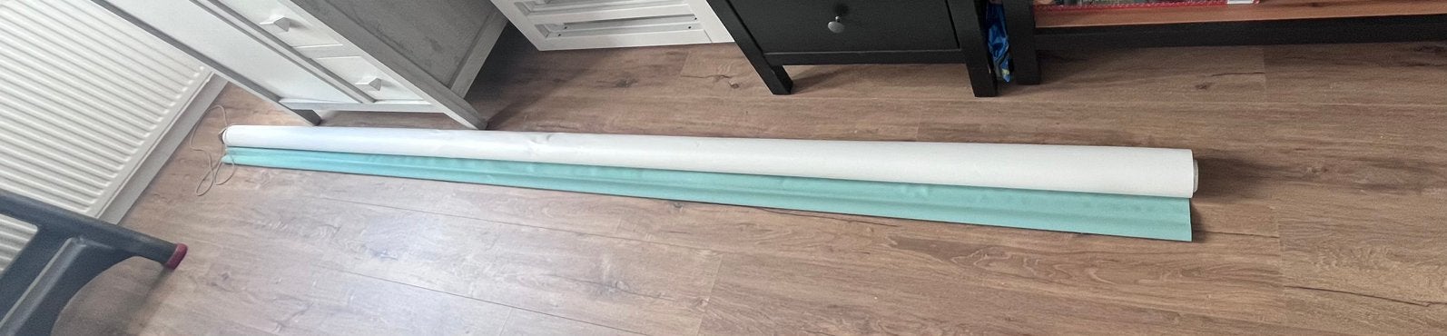 Kwantum Rolgordijn Mintgroen - 295x145 cm - Verduisterend, Ophalen, Kwantum, Verduisterend, Zo goed als nieuw