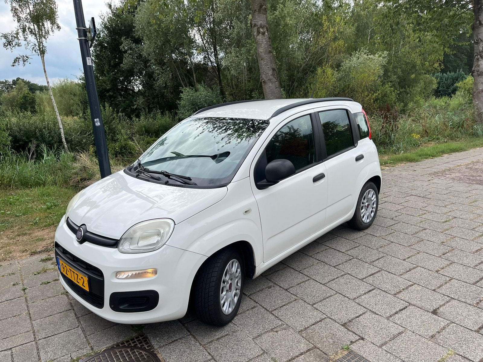 Fiat Panda Twinair 85 2012 Wit 149000 km snelweg, Auto's, Panda, Leder en Stof, Wit, 24 km/l