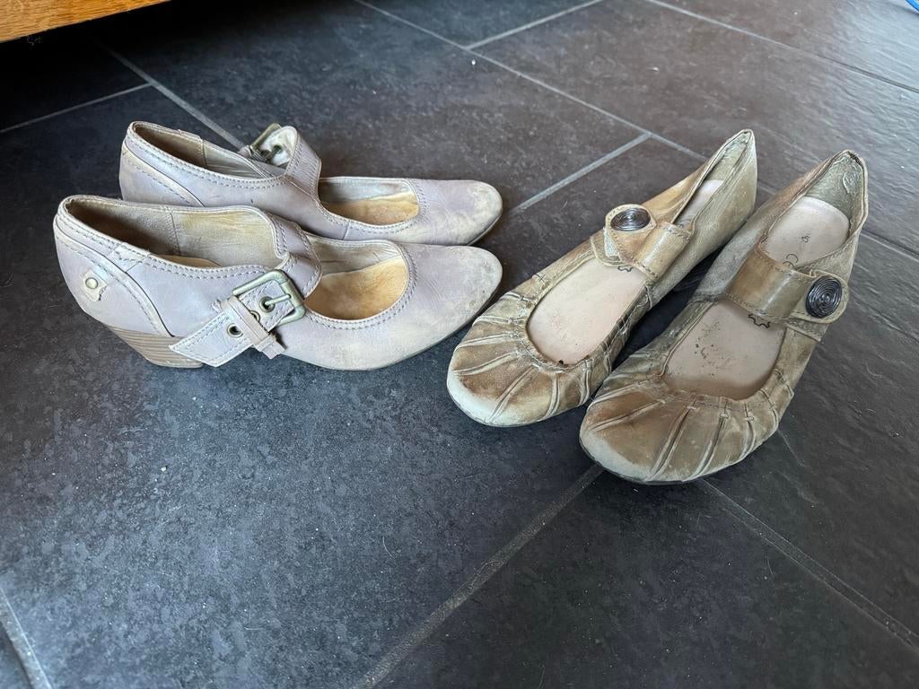 2 paar schoenen maat 39 - gratis op te halen, Ophalen of Verzenden, Gedragen, Grijs, Ballerina's