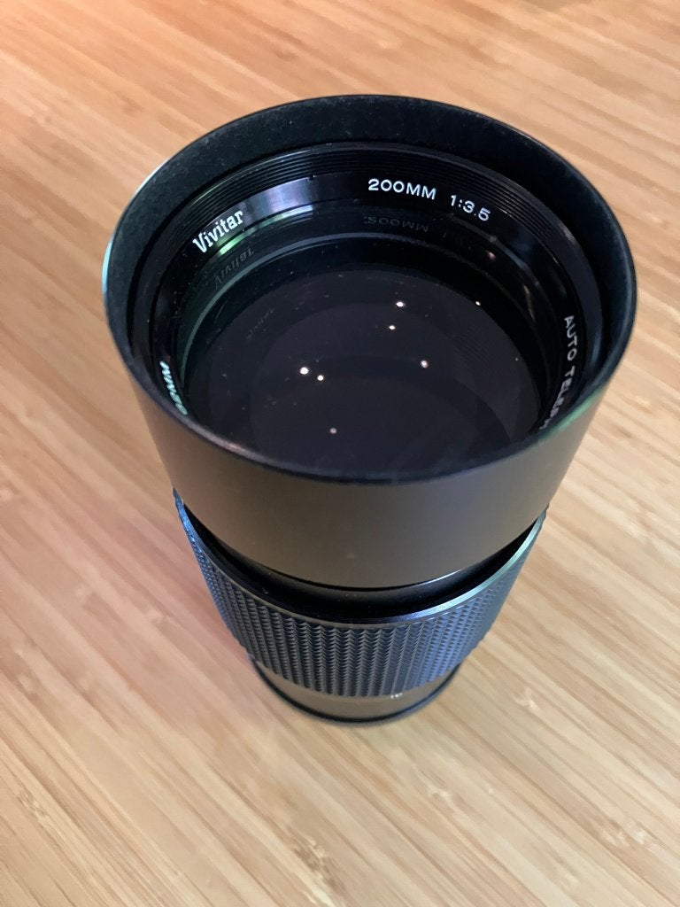 Vivitar lens 200mm 1:3.5 P/K mount - in nieuw staat, Overige merken, 200 mm, Telelens, Ophalen of Verzenden